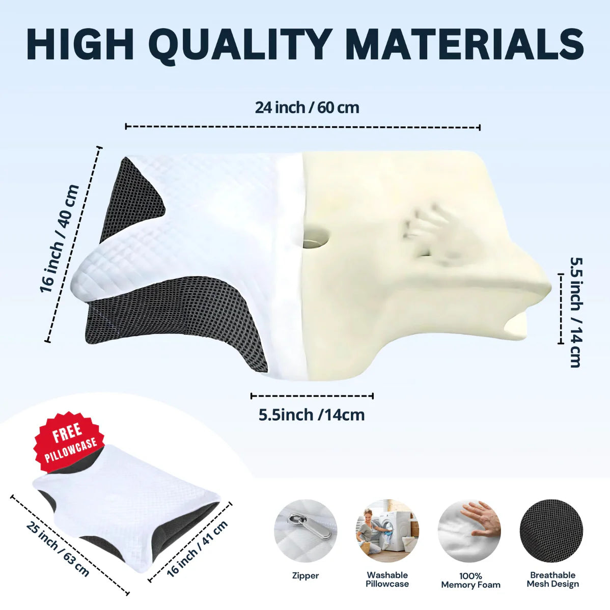 - PAIN RELIEF ERGONOMIC PILLOW