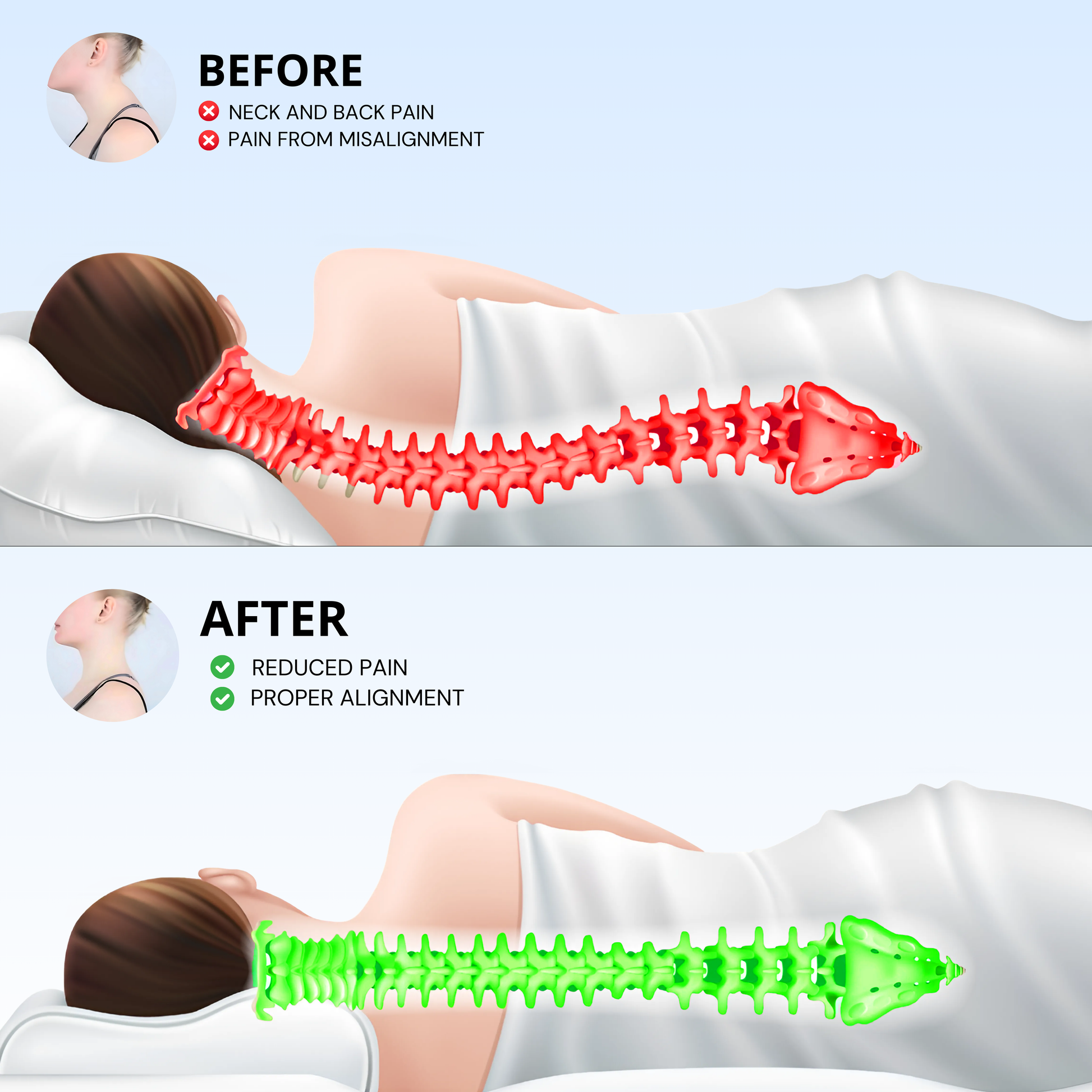 - PAIN RELIEF ERGONOMIC PILLOW